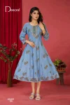 Kesari By Deecee Vartican Foil Printed Anarkali Kurti
