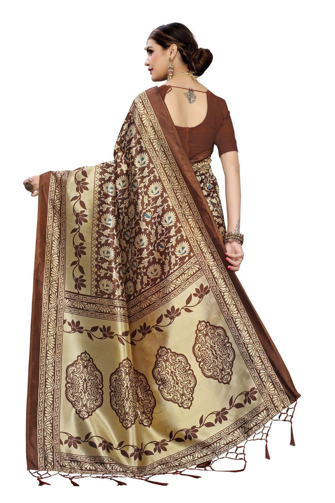 Sf 233 Latest Designer Fancy Casual Wear Printed Art Silk Sarees Collection

