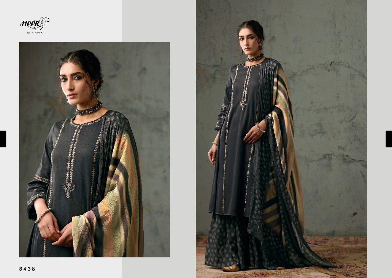 RIVAA JHANVI Latest Fancy Designer Heavy Casual Wear Jam Stain Embroidery Work Salwar Suit Collection