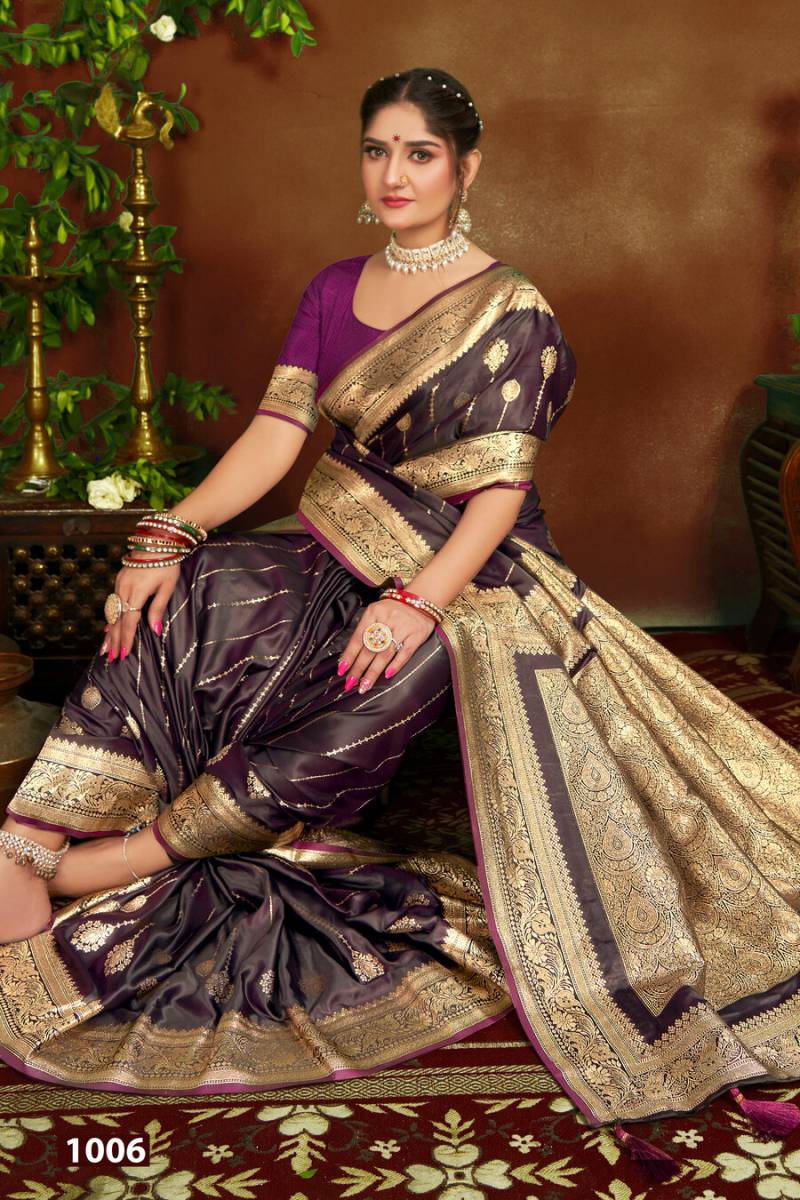 Saroj  Aashna  Satin Vol 1 Wedding Wear Satin Silk Saree Wholesale Suppliers In Mumbai