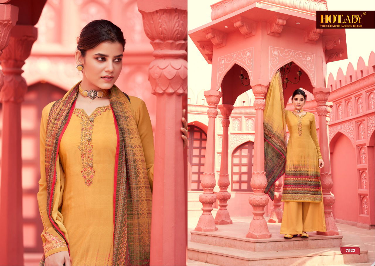 Hotlady Kasturi 7521 Series Fancy Festive Wear Digital Printed Salwar Kameez Collection