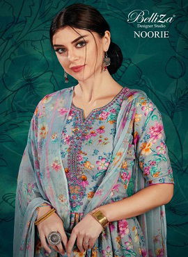 Belliza Noorie Latest Collection Of Full Printed Pure Pashmina Dresss Material Collection 