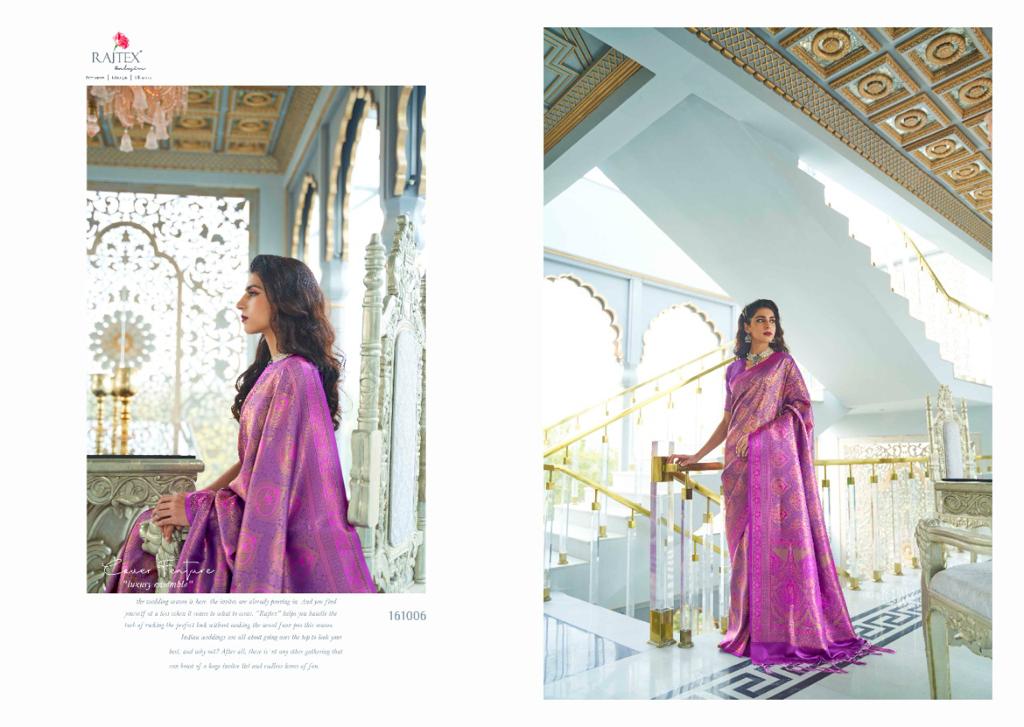 Rajtex Kashna Latest Designer Party Wear Soft silk weaving Saree Collection