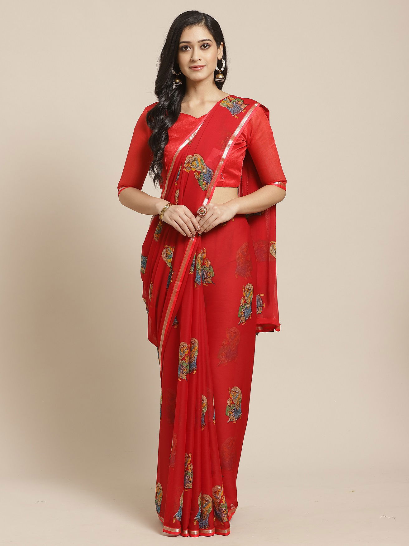 Queen 2 Latest daily Wear Casual Wear Chiffon Printed Saree Collection 