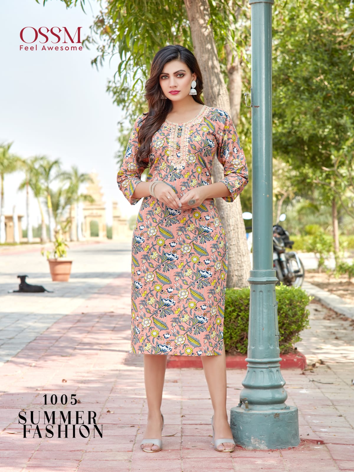 Ossm Summer Fashion Cotton Printed Regular Wear Kurti Collection