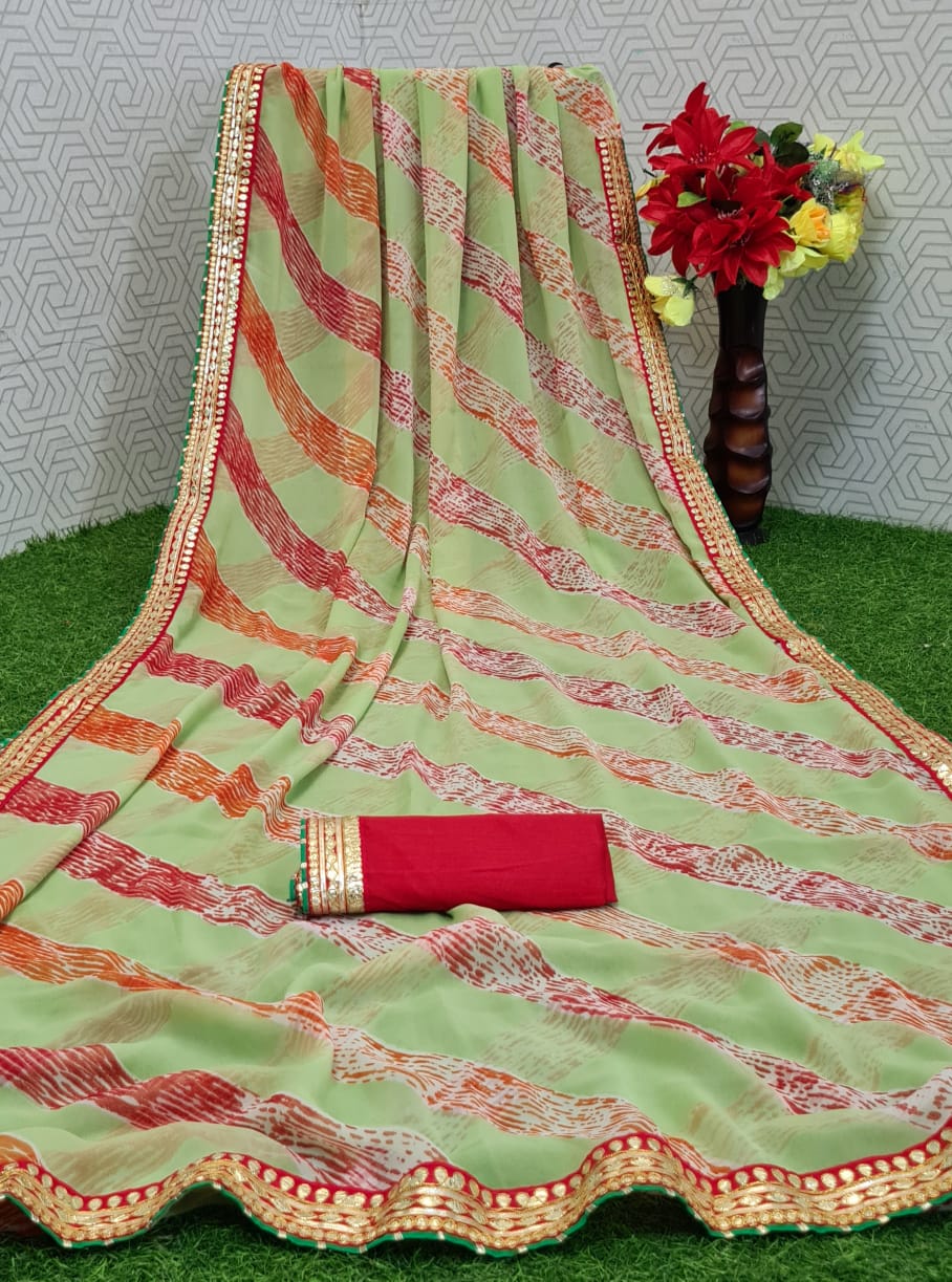 Mahek 40 Party Wear Fancy Designer Georgette Printed Saree Collection
