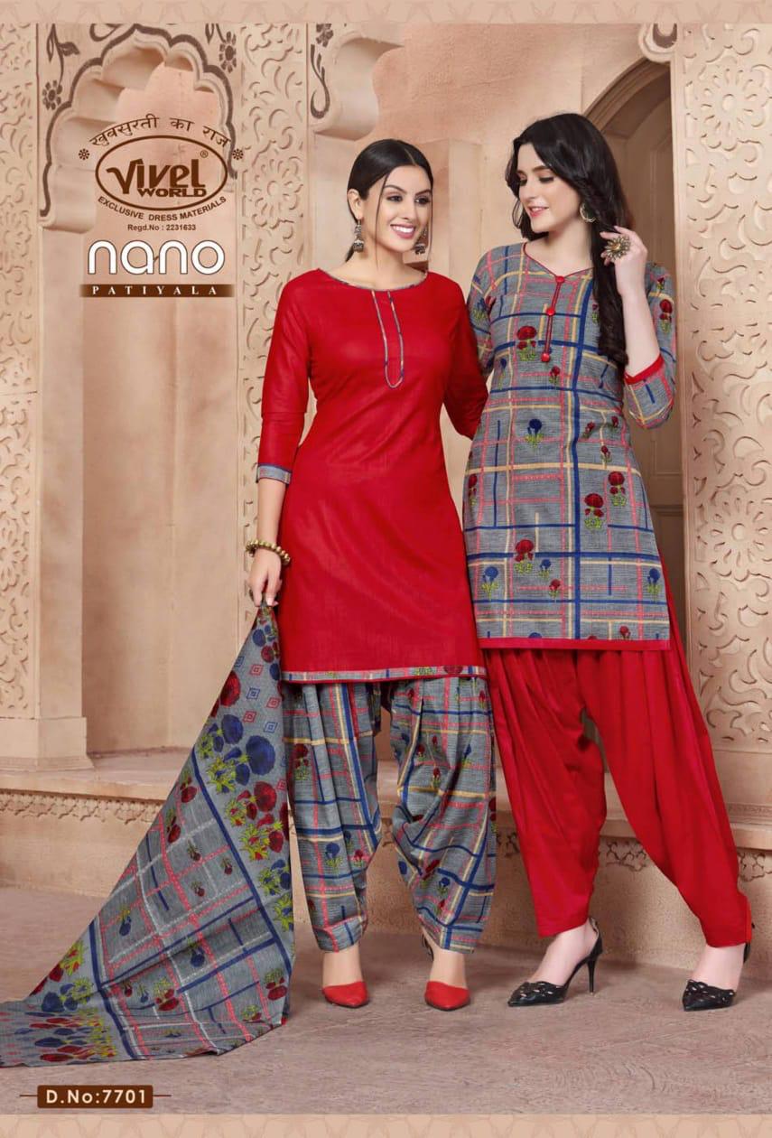 NANO PATIYALA NEW Launch Of Designer Cotton Regular Wear Printed Salwar Suit With Cotton Dupatta
