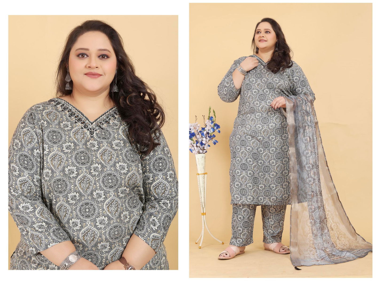 Big Size Royal Vol 1 By Moksh Rayon Kurti With Bottom Dupatta Orders In India
