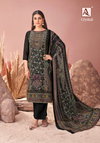 Crystal By Alok Viscose Printed Embroidery Dress Material Wholesale Market In Surat