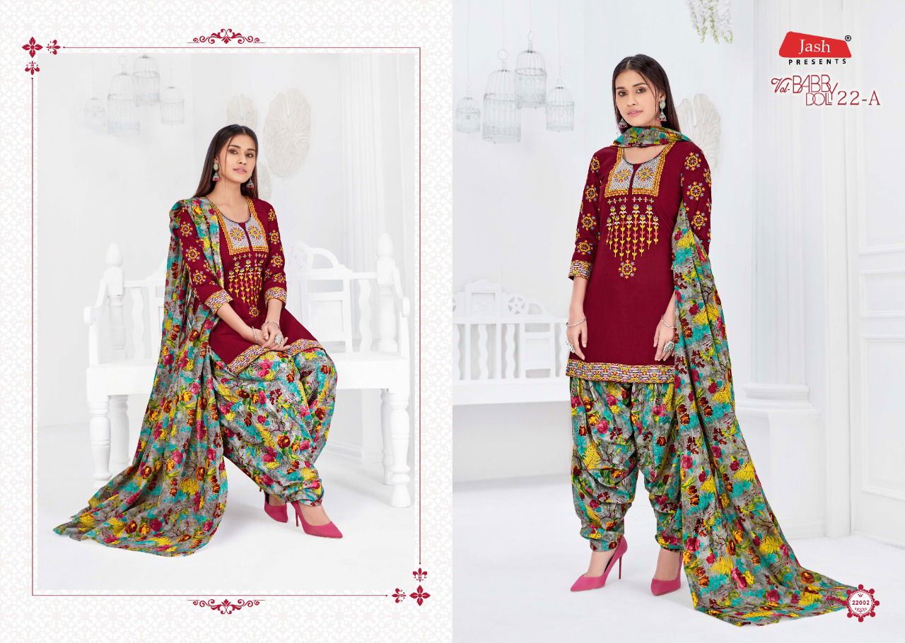Jash Baby Doll Vol 22 A Latest Designer Pure Cotton Printed Daily Wear Dress Material  
