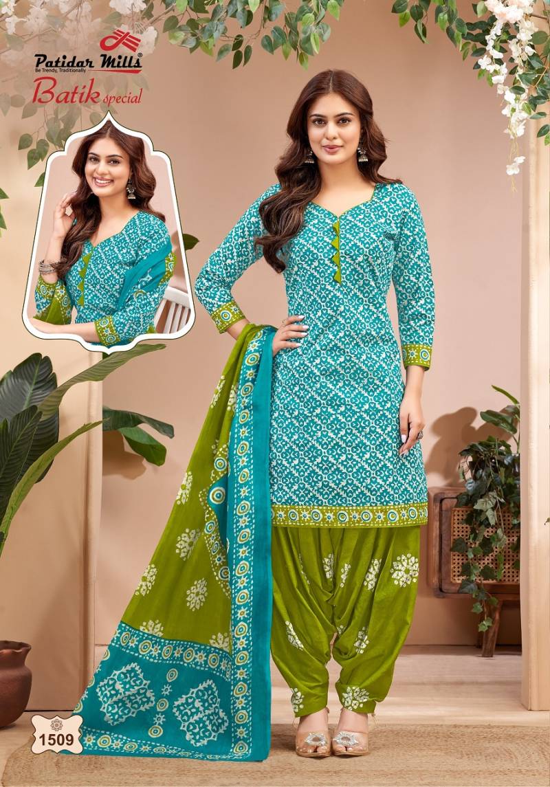 Batik Special Vol 15 By Patidar Cotton Dress Material Wholesale Price In Surat