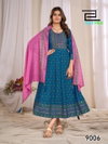 Ritu Special Vol 9 By Blue Hills Rayon Anarkali Gown With Dupatta Suppliers In India