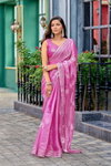 Meera 307 Embroidery Worked Shimmer Chiffon Saree Best Wholesale Shop In Surat