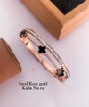 Fancy Steel Rose Gold Kada Accessories Catalog