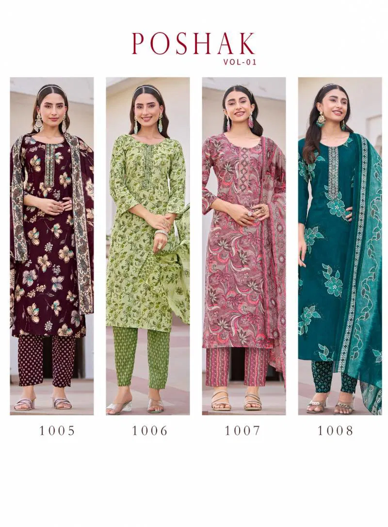 Poshak Vol 1 By Radhika Cotton Printed Readymade Suits Wholesale Suppliers In India