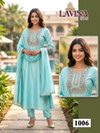 Lavina Vol 1 Roman Silk Embroidery Wholesale Anarkali Kurti Set In India