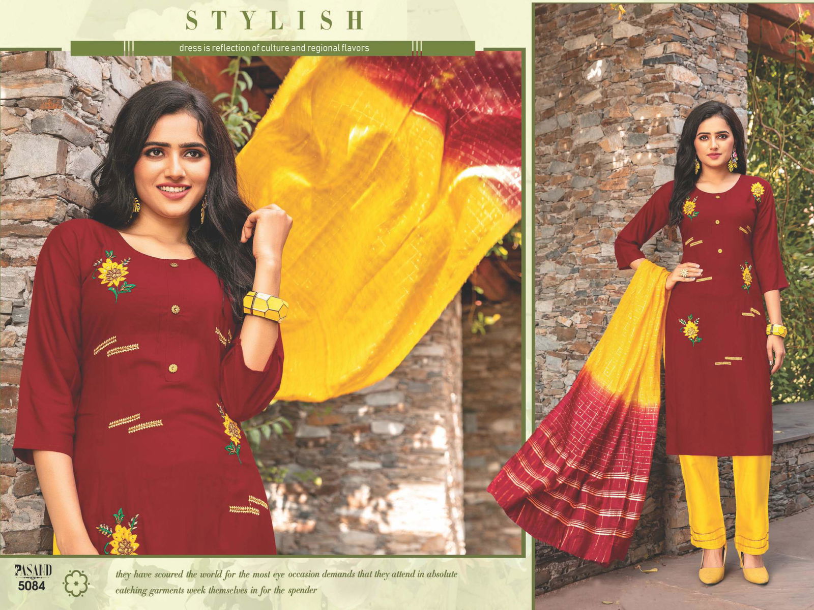 PASAND Fancy Latest Designer Heavy Festive Wear Rayon Hand Work With Fancy Dupatta Salwar Suit Collection