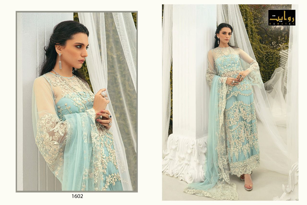 Rawayat Rizwana 2 Heavy Festive Wear Georgette Embroidery Pakistani Salwar Suits