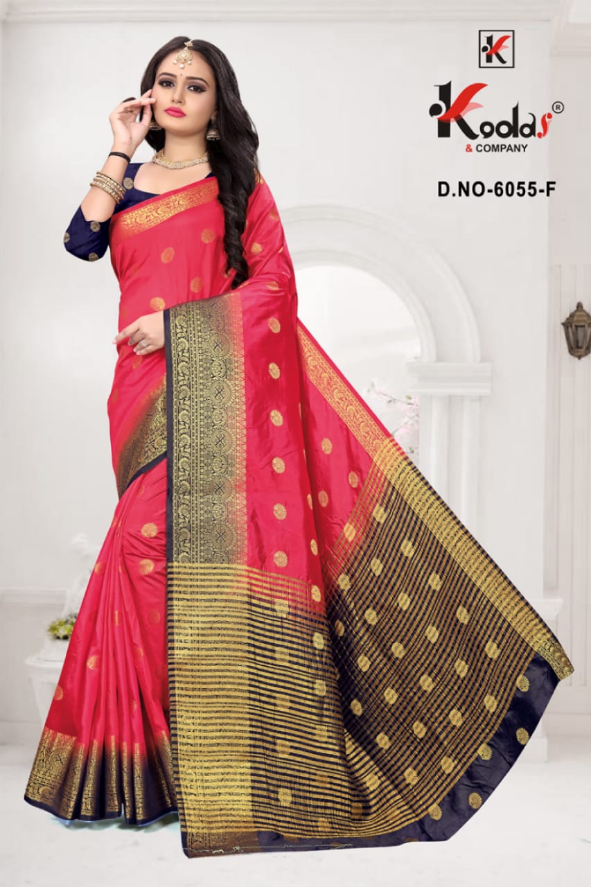 AAFRIN 6055 Latest Fancy Designer casual Wear Banarasi Silk Saree Collection
