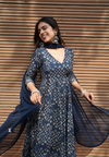 Dhruvi 351 Viscose Printed Kurti With Pant And Dupatta Exporters In India