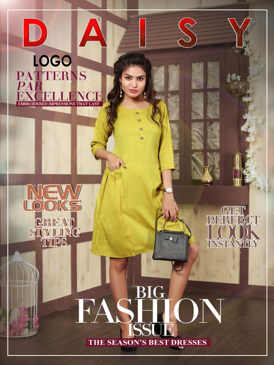 Daisy Heavy Premium Rayon Designer Kurti Collection at Wholesale Price