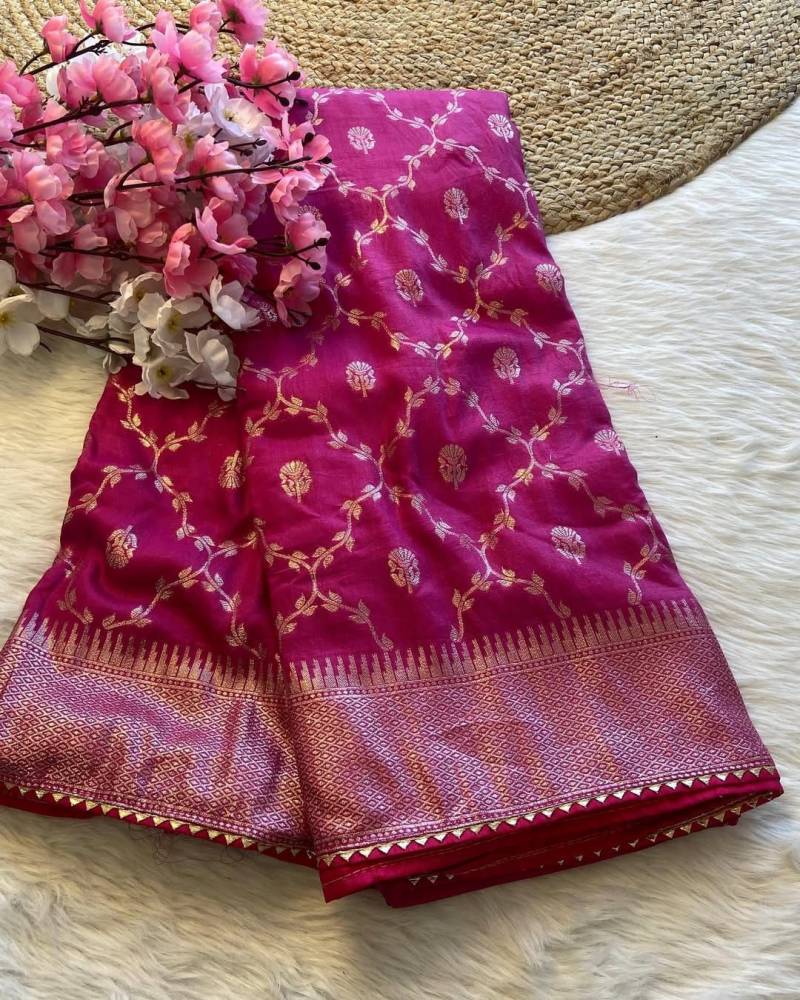Kc 307 Wedding Wear Stylish Russian Silk Saree Exporters In India