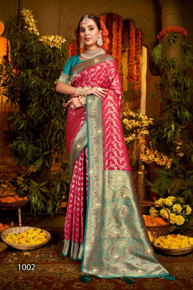 Gulaab Silk Saroski Vol 2 By Saroj Festive Wear Silk Saree Wholesale Clothing Suppliers In India