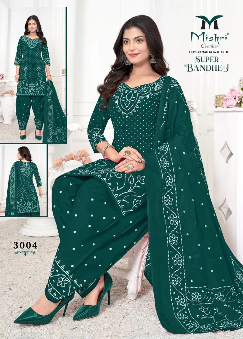 Super Bandhej Vol 03 By Mishri Cotton Printed Dress Material Wholesale Market In Surat