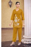 Sweety By Ossm Dhabu Cotton Embroidery Ladies Co Ord Set Wholesale Market In Surat
