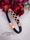 AD Diamond Rose Gold Fancy Bracelets Accessories Catalog