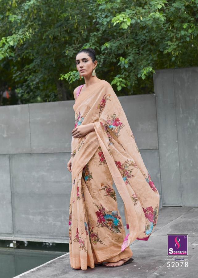 Shangrila Akira Latest Collection Of Casual Wear Linen Cotton Saree 