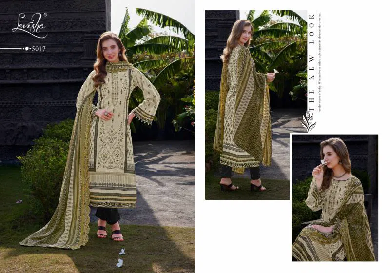 Madhubala 5 By Levisha Cambric Lawn Cotton Dress Material Orders In India
