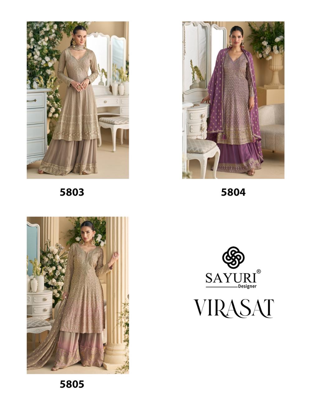 Virasat By Sayuri Real Georgette Readymade Suits Wholesale Shop In Surat