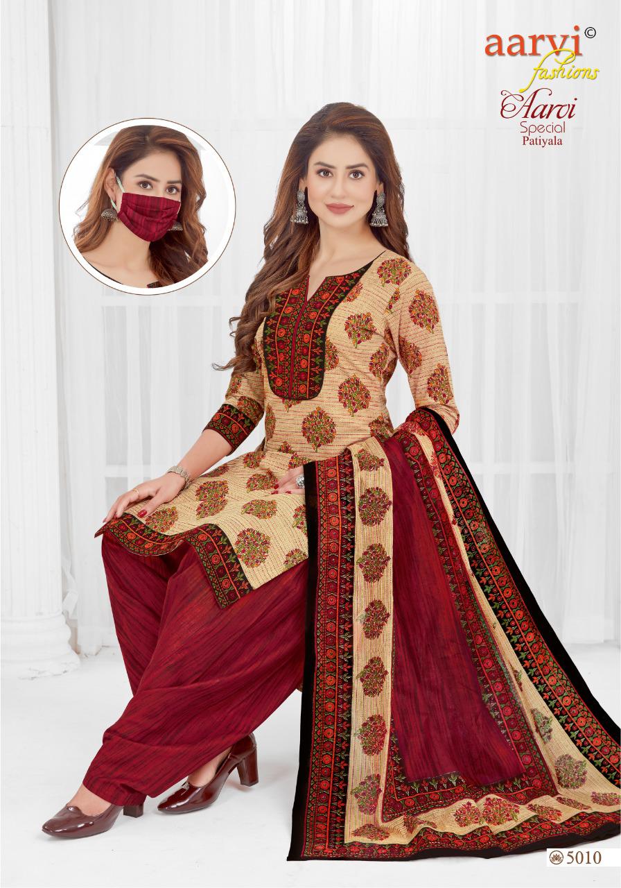 Aarvi Special Patiyala 15 Regular Wear Cotton Printed Designer Ready Made Collection
