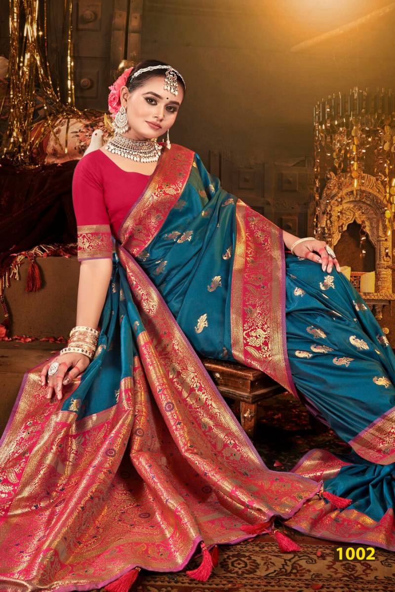 Rangkesari Silk Vol 2 By Saroj Traditional Wear Fancy Silk Saree Wholesale In India