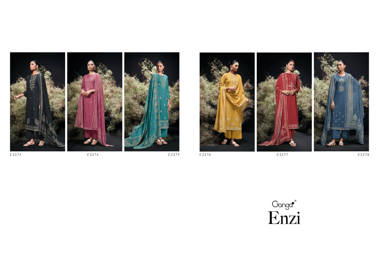 Enzi By Ganga Cotton Printed Designer Salwar Suit Wholesalers In Delhi