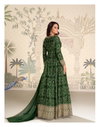 Bandhan By Sayuri Chinon Silk Embroidery Gown With Dupatta Suppliers In India
