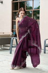 Meera 302 Embroidery Worked Fancy Shimmer Chiffon Saree Orders In India