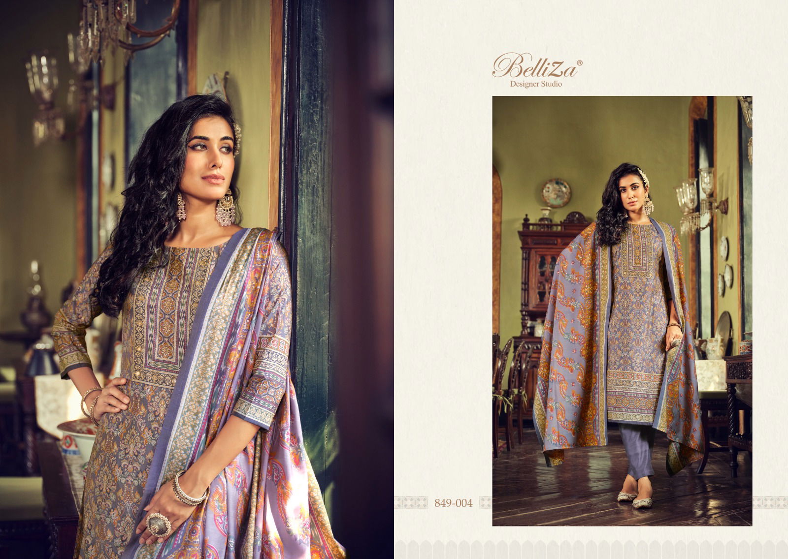 Sajda By Belliza Viscose Kurti with Bottom Dupatta Dress Material Catalog