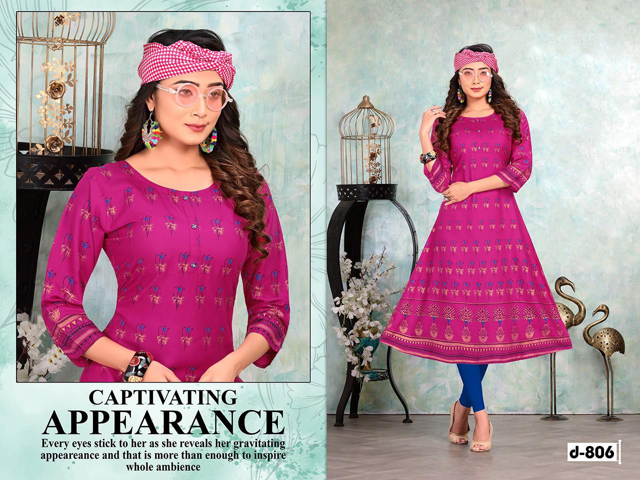 TRENDY Eclairs vol 2 Latest Fancy Designer Heavy Casual Wear Rayon Printed Stylish Kurti Collection