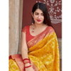 Yellow Colour Soft Silk 6014 Lichi Soft Silk Jacquard Work Festival Wear Saree Wholesale In India