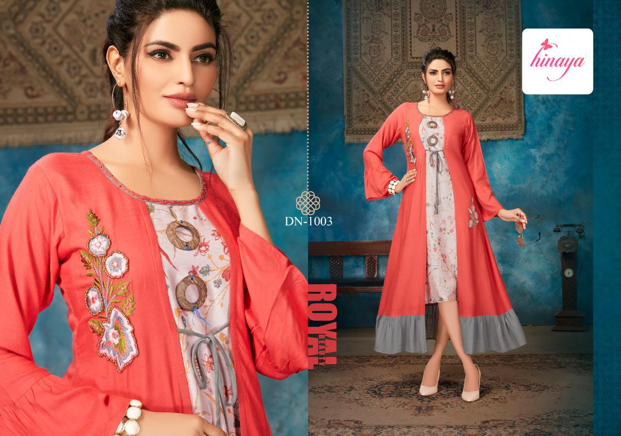 Hinaya Kareena Vol 2 Latest Designer Party Wear Digital Printed Rayon Kurtis Collection