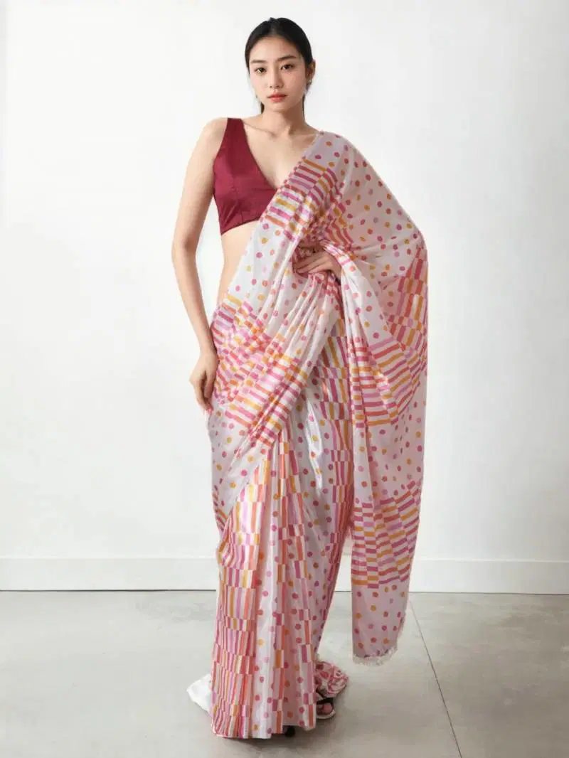Vt 705 Digital Printed Chinon Silk Stylish Saree Wholesale Suppliers In Mumbai