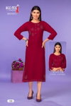 Deecee Drishya Heavy Rayon Plain Designer Kurtis Catalog
