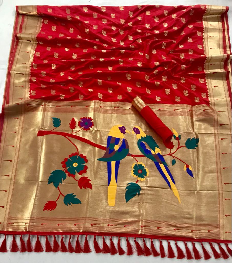 Rajyog New Paithani Silk Latest fancy Festive Casual Wear Silk Sarees Collection
