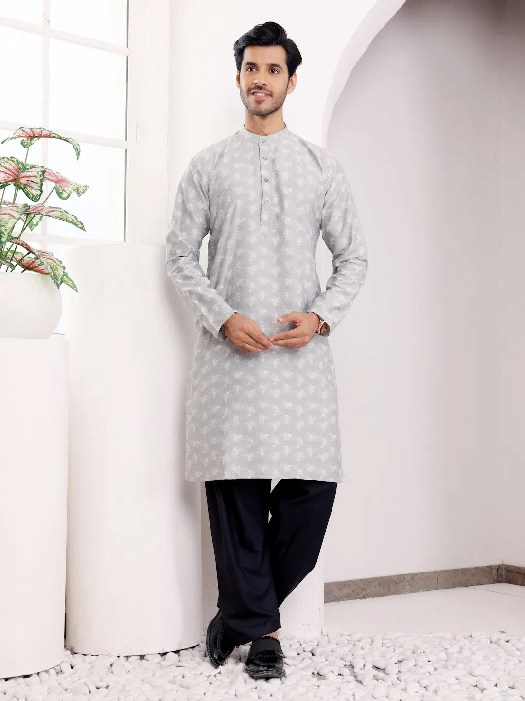 Rw Viscose Jacquard Kurta Pyjama Wholesale Clothing Distributors In India
