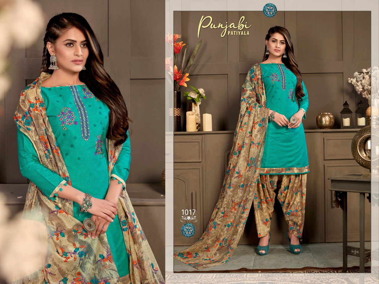 Ganesha Punjabi Patiyala 1 Latest Collection Of Ready Made Daily Wear Printed Cotton Salwar Kameez 