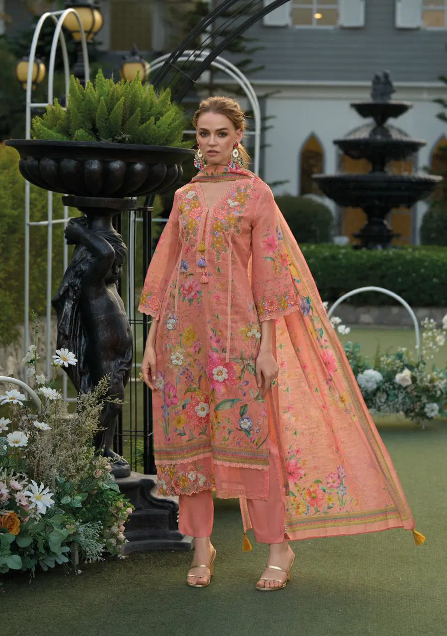 Phulkari By Kailee Linen Designer Kurti With Bottom Dupatta Orders In India