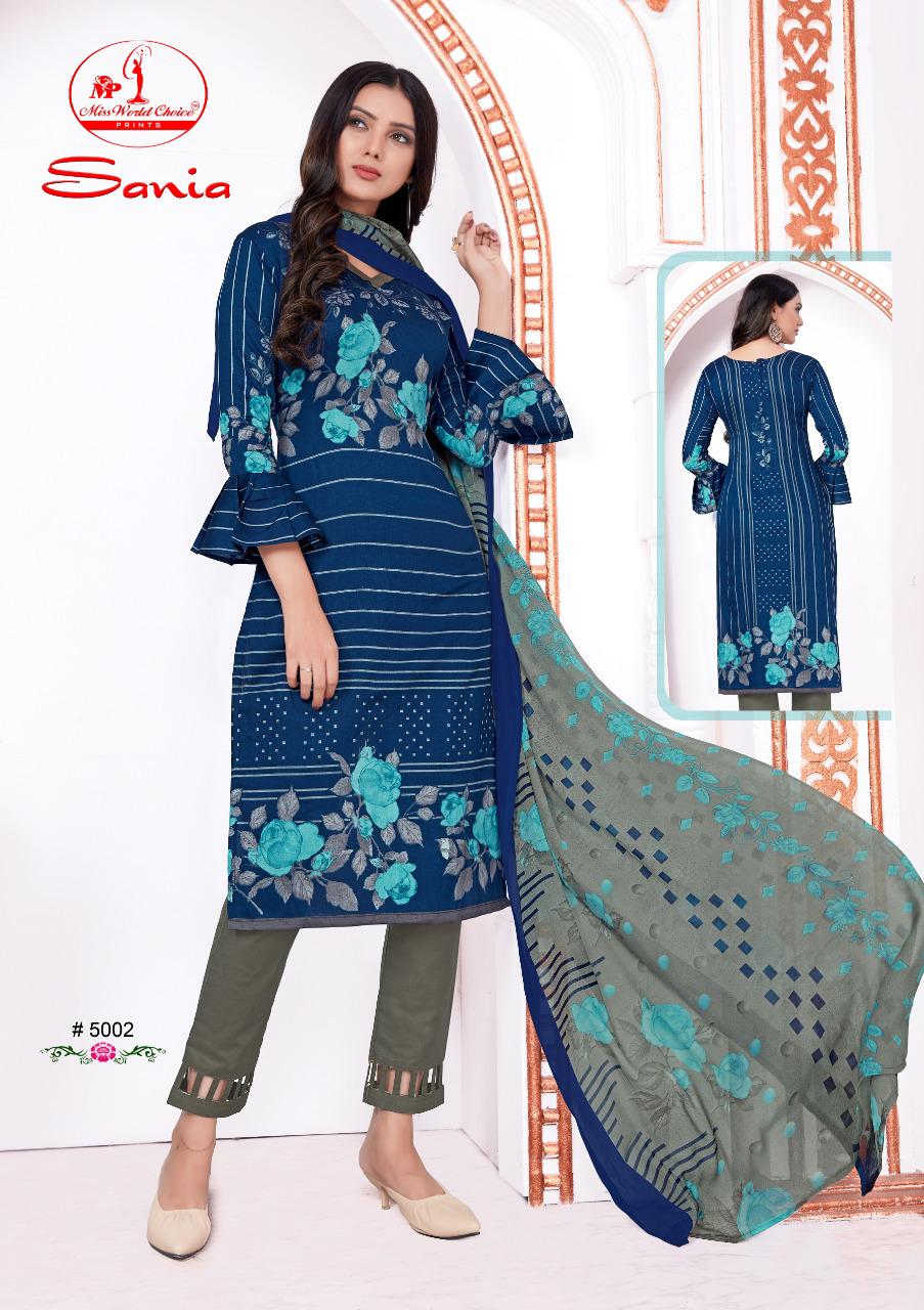 Miss World Choice Sania 5 Latest Fancy Regular Wear Printed Cotton Collection