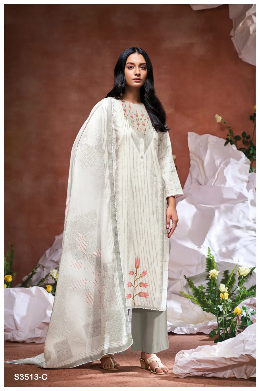 Hailie 3513 By Ganga Cotton Designer Salwar Suit Wholesale Price In Surat